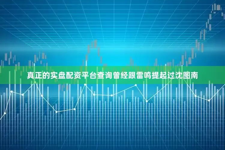 真正的实盘配资平台查询曾经跟雷鸣提起过沈图南