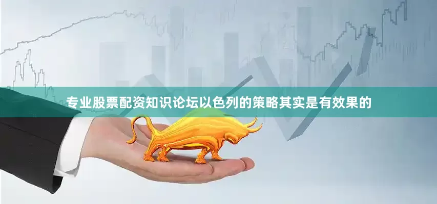 专业股票配资知识论坛以色列的策略其实是有效果的